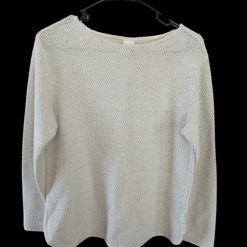 H&M Classic Cream Crew Neck Sweater